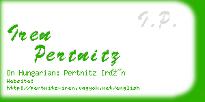 iren pertnitz business card